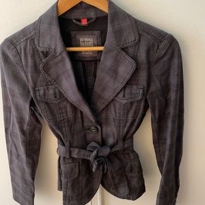 Esprit Plaid Print Blazer